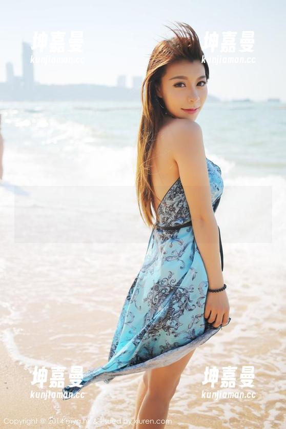 MyGirl美媛馆 - 田芯娜Angel海边图集更新：这风光，我拿它没办法