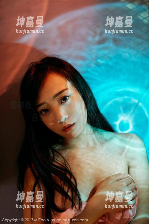蜜桃社 - 撇开阴影，韵莉娜VANILLA的白色美图敢不敢让你屏息？